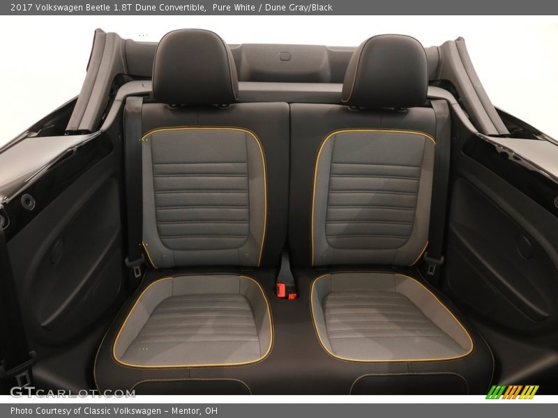 Rear Seat of 2017 Beetle 1.8T Dune Convertible