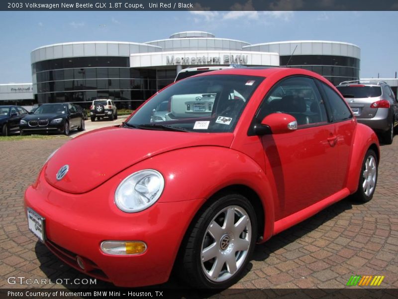 Uni Red / Black 2003 Volkswagen New Beetle GLX 1.8T Coupe