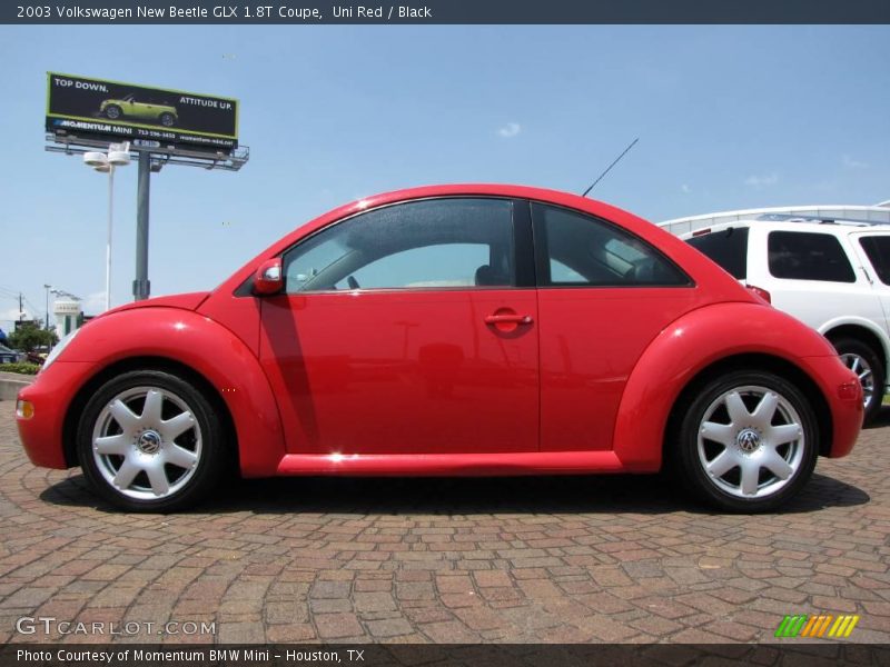 Uni Red / Black 2003 Volkswagen New Beetle GLX 1.8T Coupe