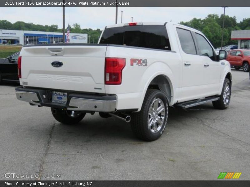 White Platinum / Light Camel 2018 Ford F150 Lariat SuperCrew 4x4