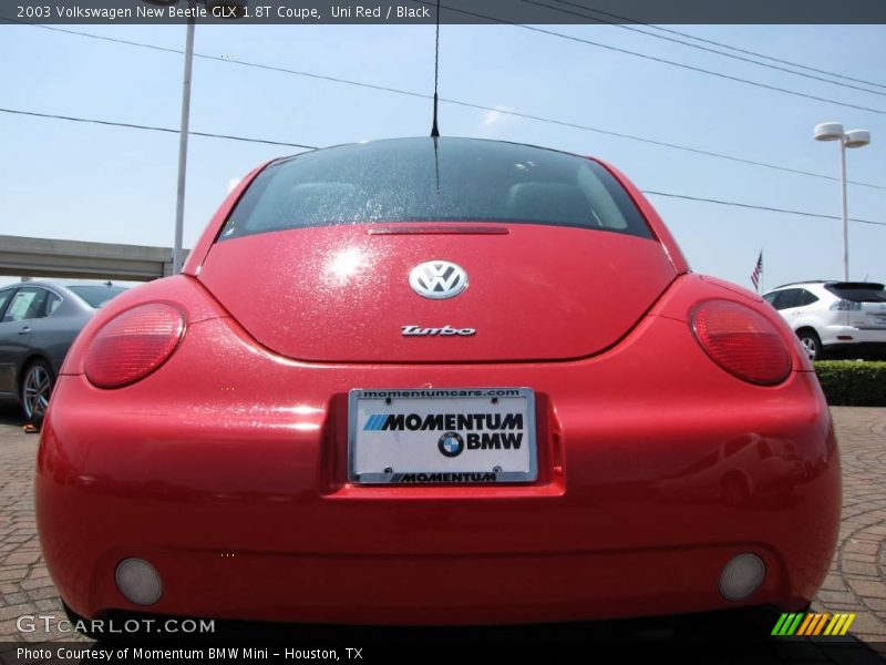 Uni Red / Black 2003 Volkswagen New Beetle GLX 1.8T Coupe
