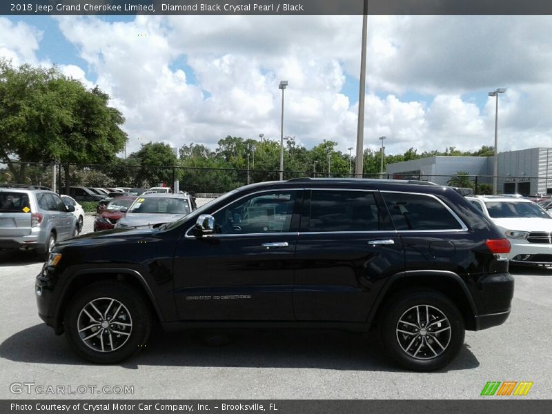 Diamond Black Crystal Pearl / Black 2018 Jeep Grand Cherokee Limited