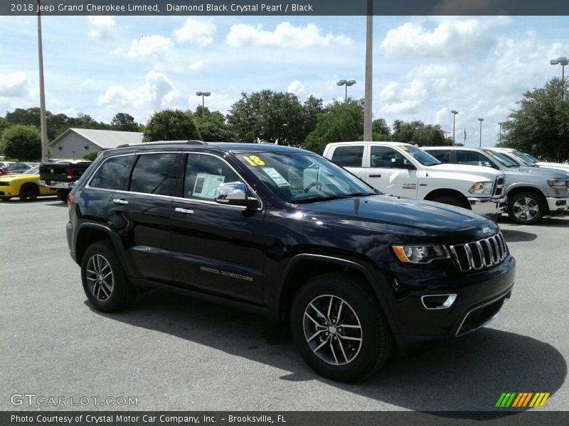 Diamond Black Crystal Pearl / Black 2018 Jeep Grand Cherokee Limited