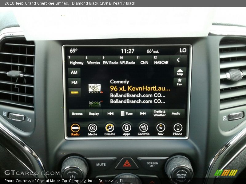 Diamond Black Crystal Pearl / Black 2018 Jeep Grand Cherokee Limited