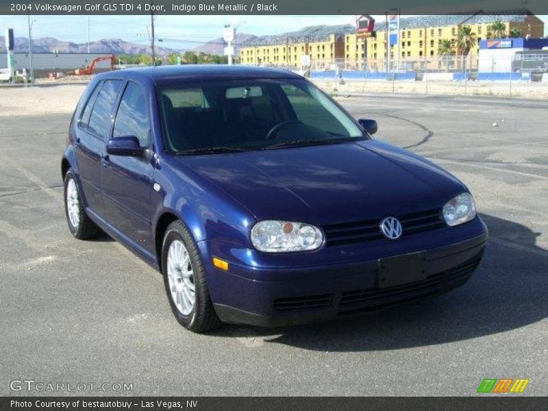 Indigo Blue Metallic / Black 2004 Volkswagen Golf GLS TDI 4 Door