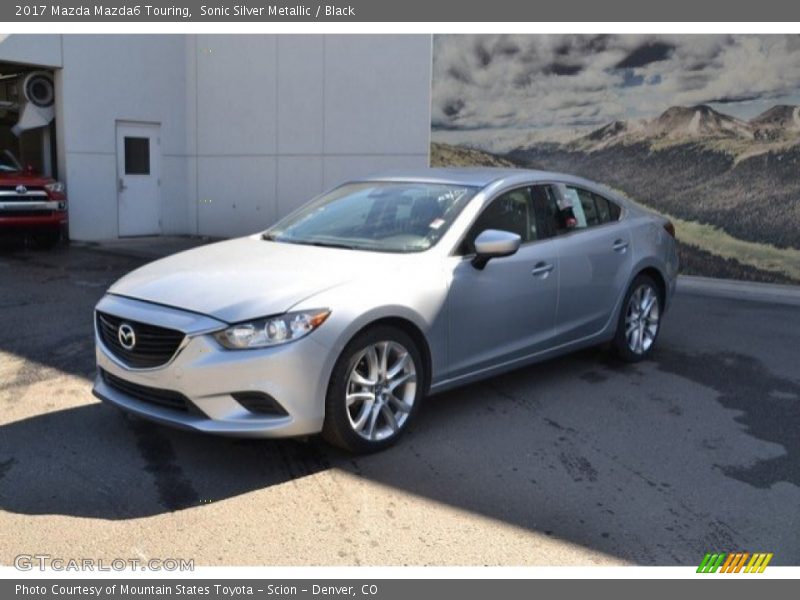 Sonic Silver Metallic / Black 2017 Mazda Mazda6 Touring