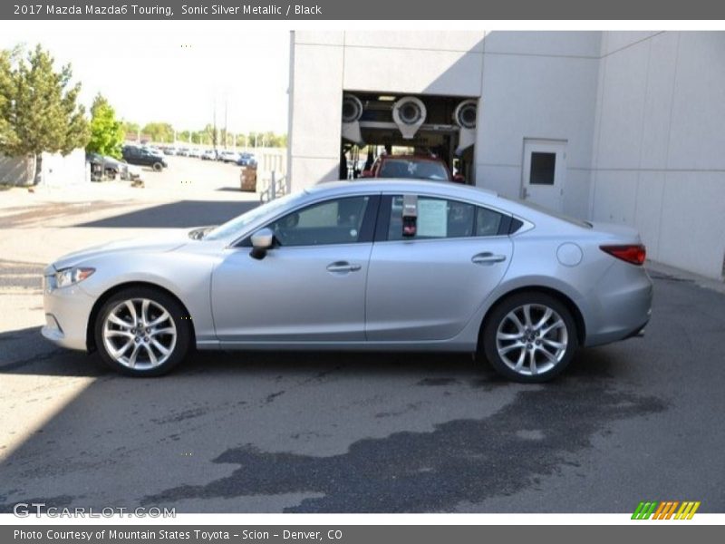 Sonic Silver Metallic / Black 2017 Mazda Mazda6 Touring