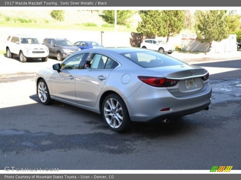 Sonic Silver Metallic / Black 2017 Mazda Mazda6 Touring