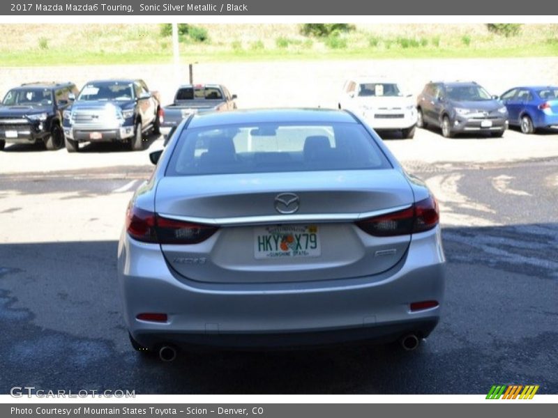 Sonic Silver Metallic / Black 2017 Mazda Mazda6 Touring