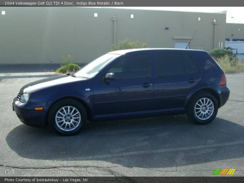 Indigo Blue Metallic / Black 2004 Volkswagen Golf GLS TDI 4 Door