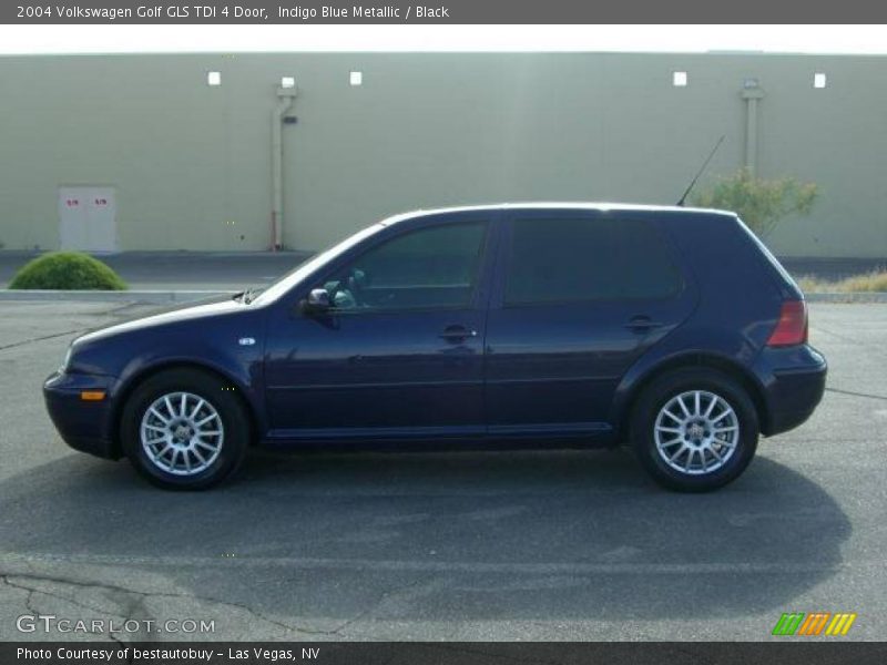 Indigo Blue Metallic / Black 2004 Volkswagen Golf GLS TDI 4 Door