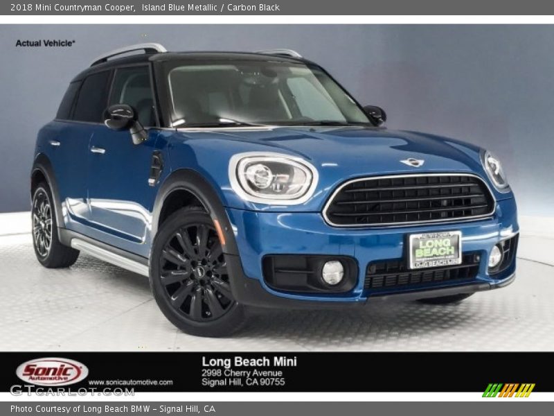 Island Blue Metallic / Carbon Black 2018 Mini Countryman Cooper