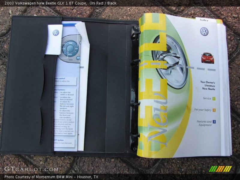 Uni Red / Black 2003 Volkswagen New Beetle GLX 1.8T Coupe