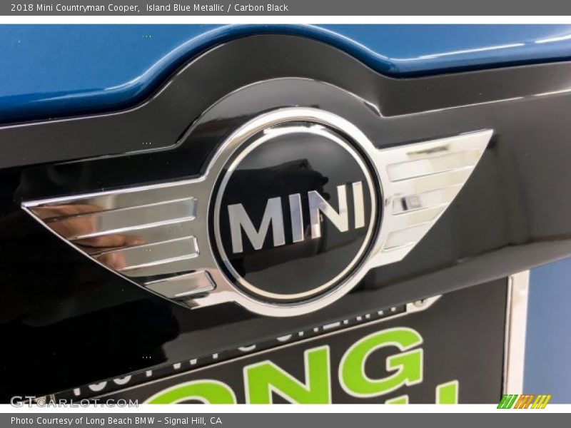 Island Blue Metallic / Carbon Black 2018 Mini Countryman Cooper