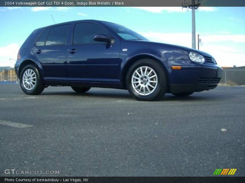 Indigo Blue Metallic / Black 2004 Volkswagen Golf GLS TDI 4 Door