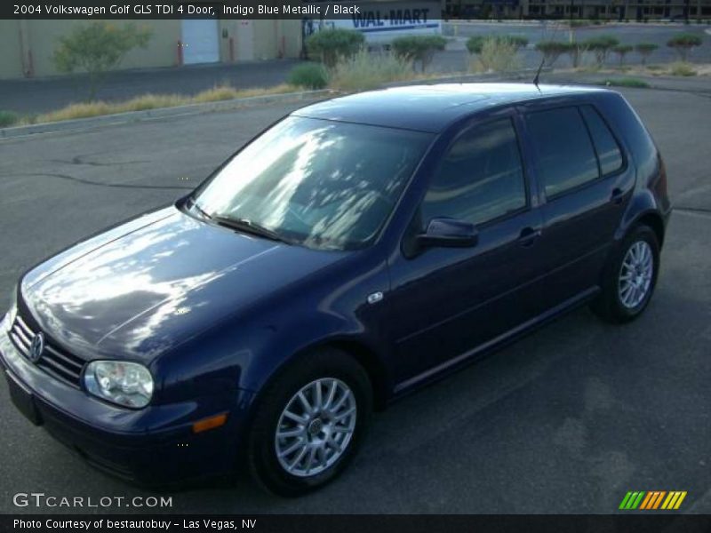 Indigo Blue Metallic / Black 2004 Volkswagen Golf GLS TDI 4 Door