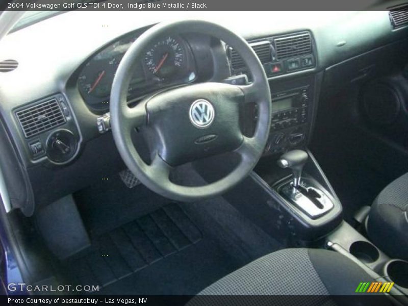 Indigo Blue Metallic / Black 2004 Volkswagen Golf GLS TDI 4 Door