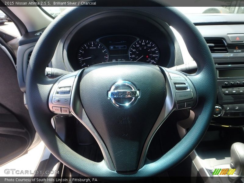 Brilliant Silver / Charcoal 2015 Nissan Altima 2.5 S