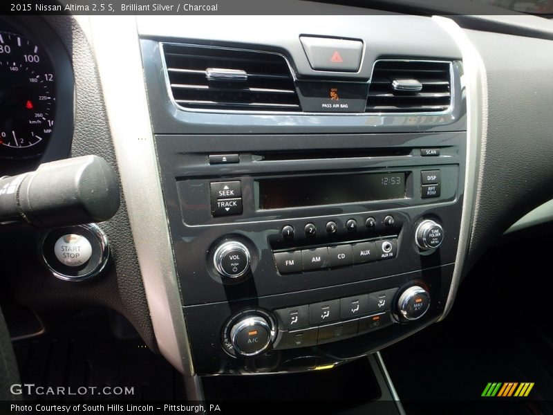 Brilliant Silver / Charcoal 2015 Nissan Altima 2.5 S