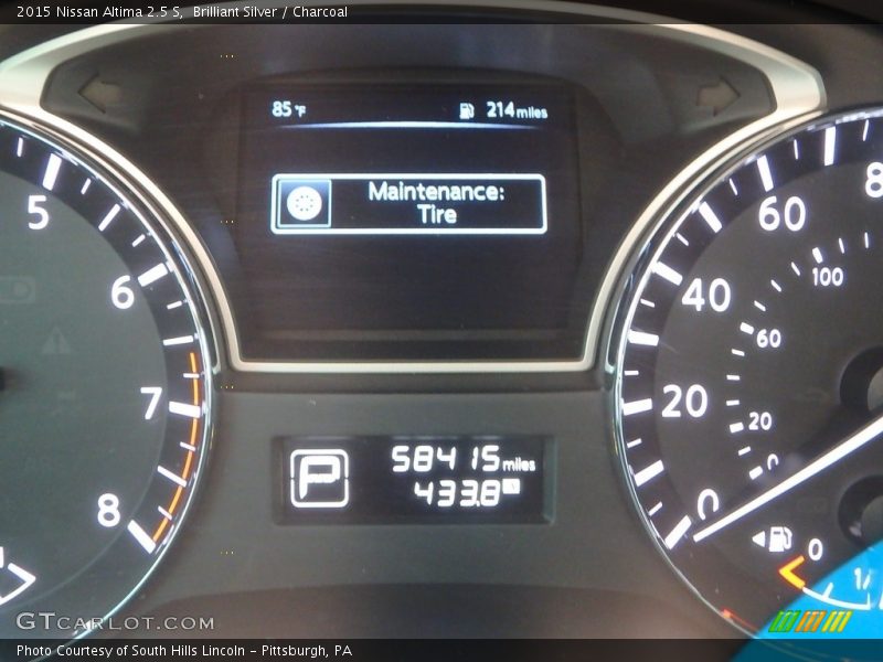 Brilliant Silver / Charcoal 2015 Nissan Altima 2.5 S