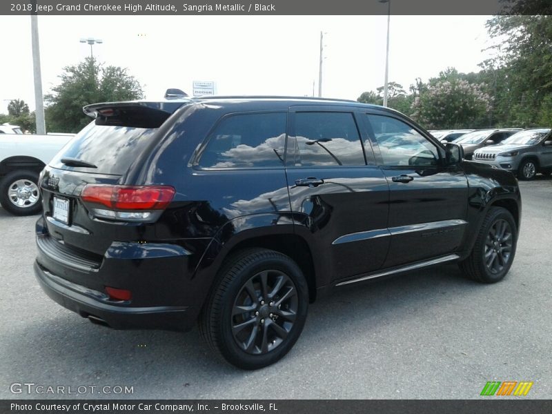 Sangria Metallic / Black 2018 Jeep Grand Cherokee High Altitude