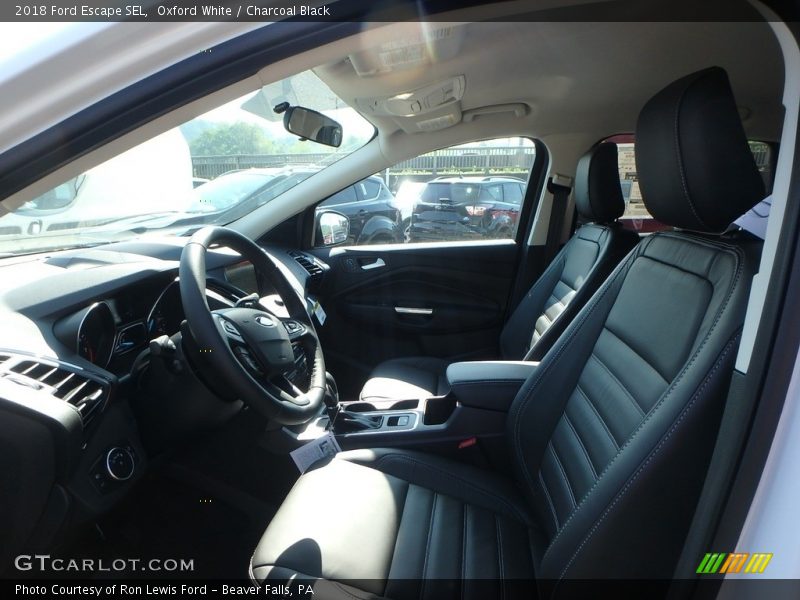Oxford White / Charcoal Black 2018 Ford Escape SEL