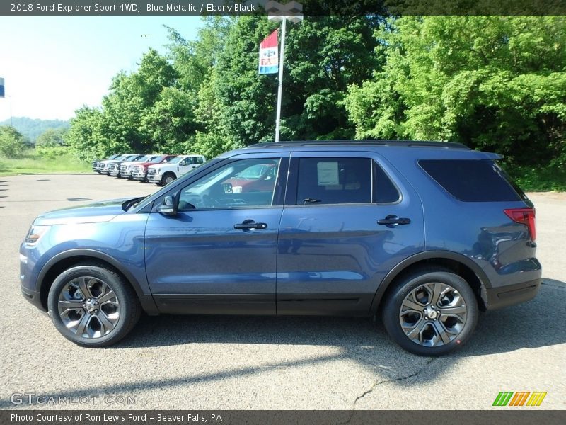 Blue Metallic / Ebony Black 2018 Ford Explorer Sport 4WD