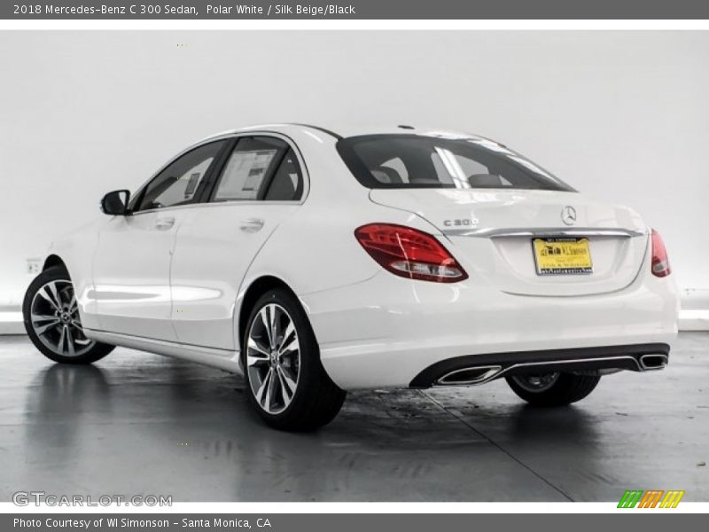 Polar White / Silk Beige/Black 2018 Mercedes-Benz C 300 Sedan
