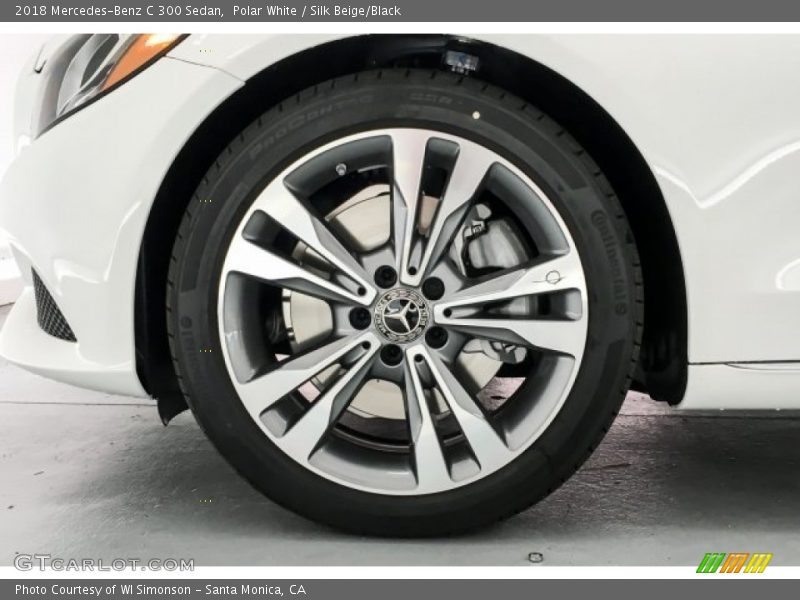 Polar White / Silk Beige/Black 2018 Mercedes-Benz C 300 Sedan