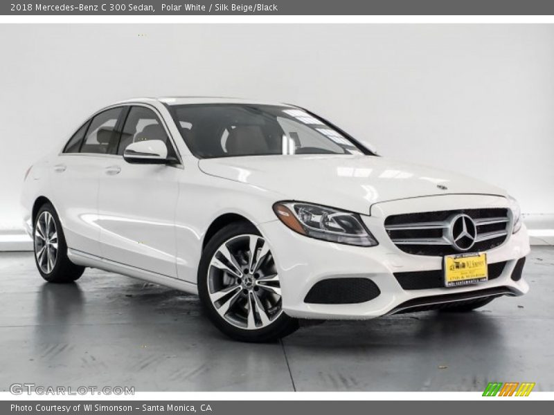 Polar White / Silk Beige/Black 2018 Mercedes-Benz C 300 Sedan