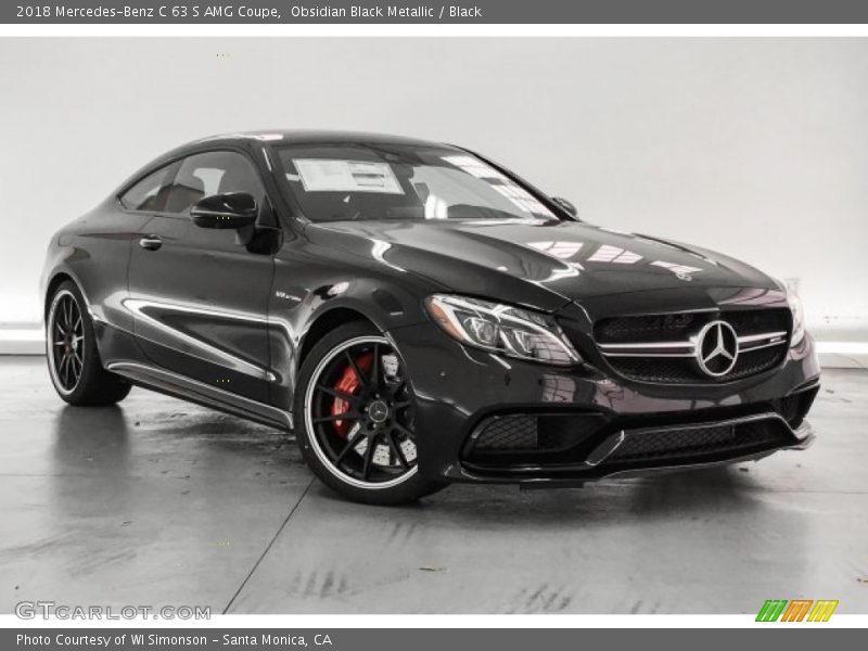 Obsidian Black Metallic / Black 2018 Mercedes-Benz C 63 S AMG Coupe