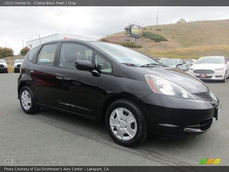 Crystal Black Pearl / Gray 2013 Honda Fit