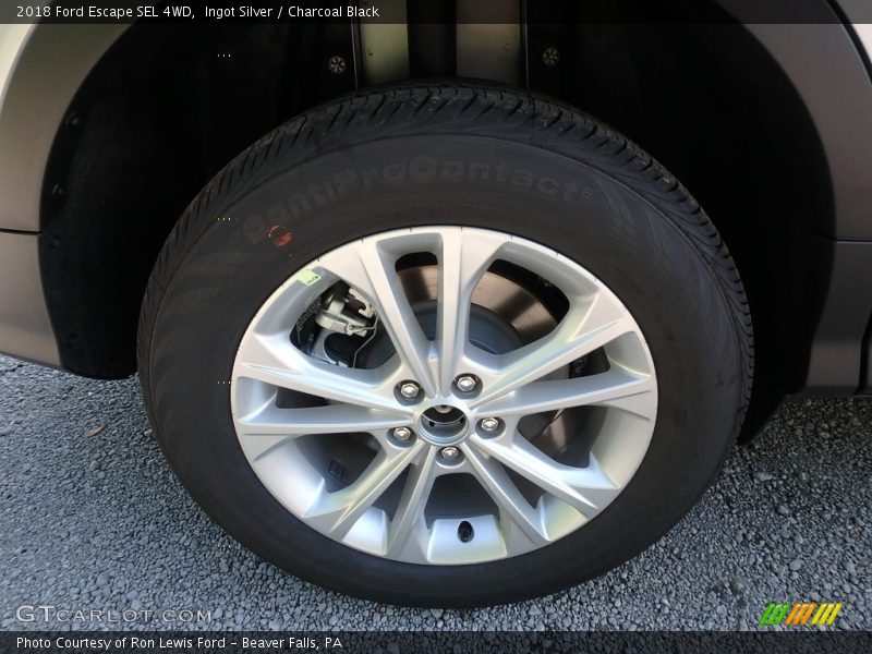 Ingot Silver / Charcoal Black 2018 Ford Escape SEL 4WD