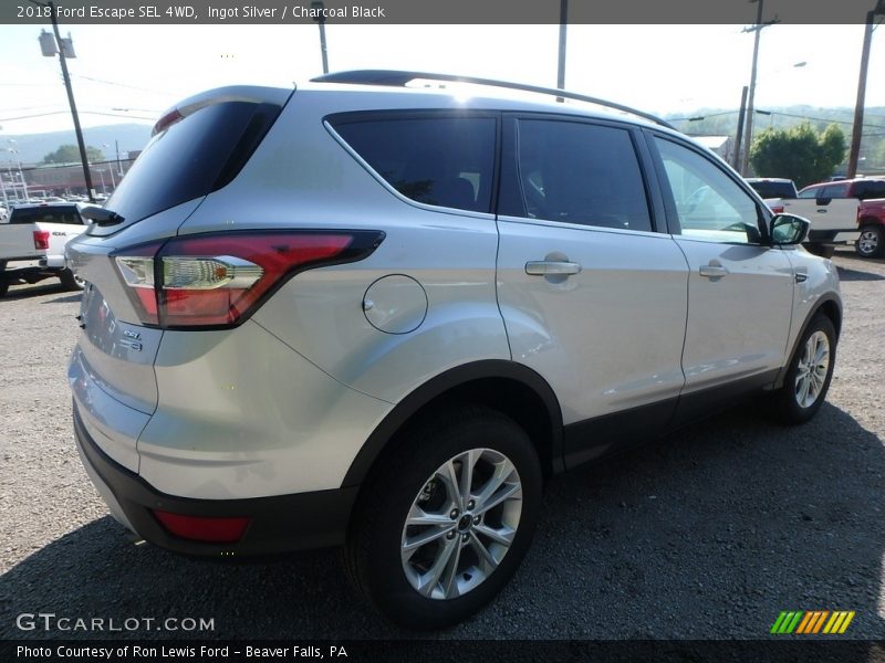Ingot Silver / Charcoal Black 2018 Ford Escape SEL 4WD