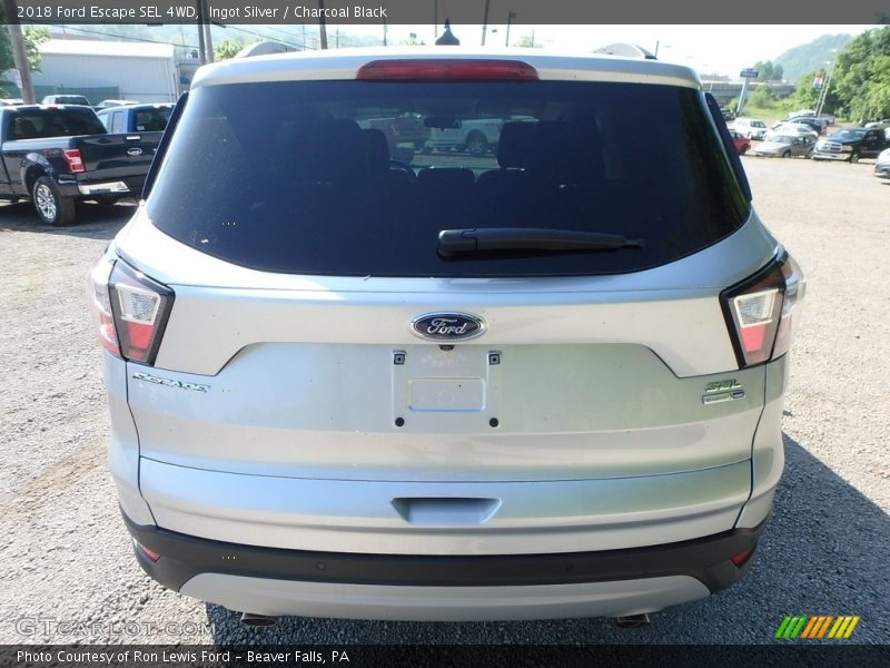 Ingot Silver / Charcoal Black 2018 Ford Escape SEL 4WD