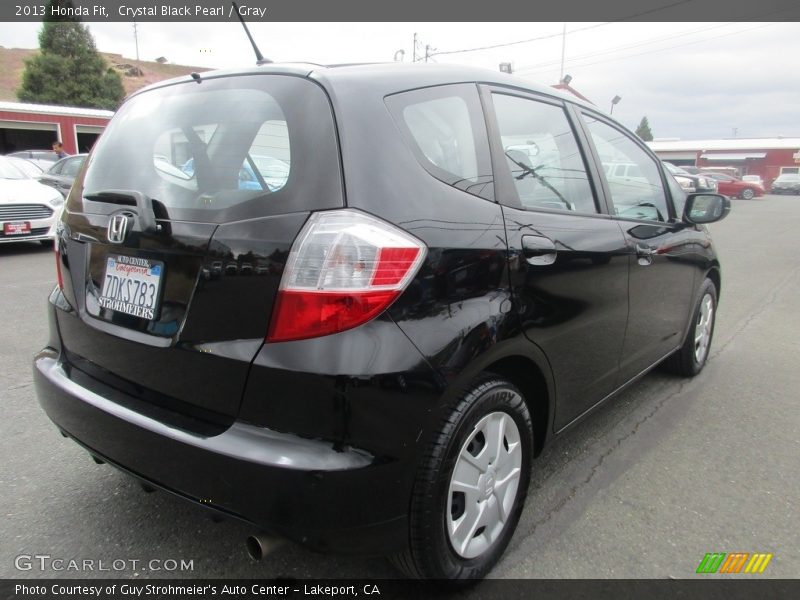 Crystal Black Pearl / Gray 2013 Honda Fit