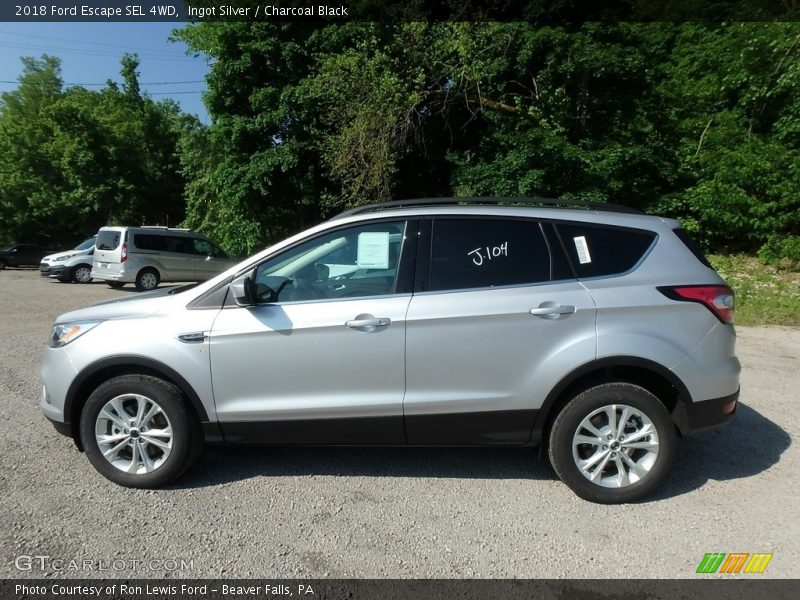 Ingot Silver / Charcoal Black 2018 Ford Escape SEL 4WD