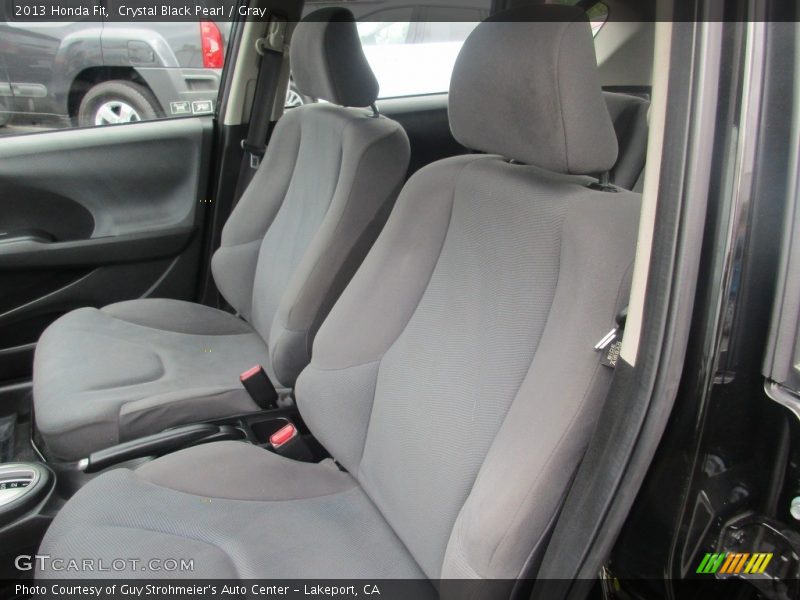 Crystal Black Pearl / Gray 2013 Honda Fit