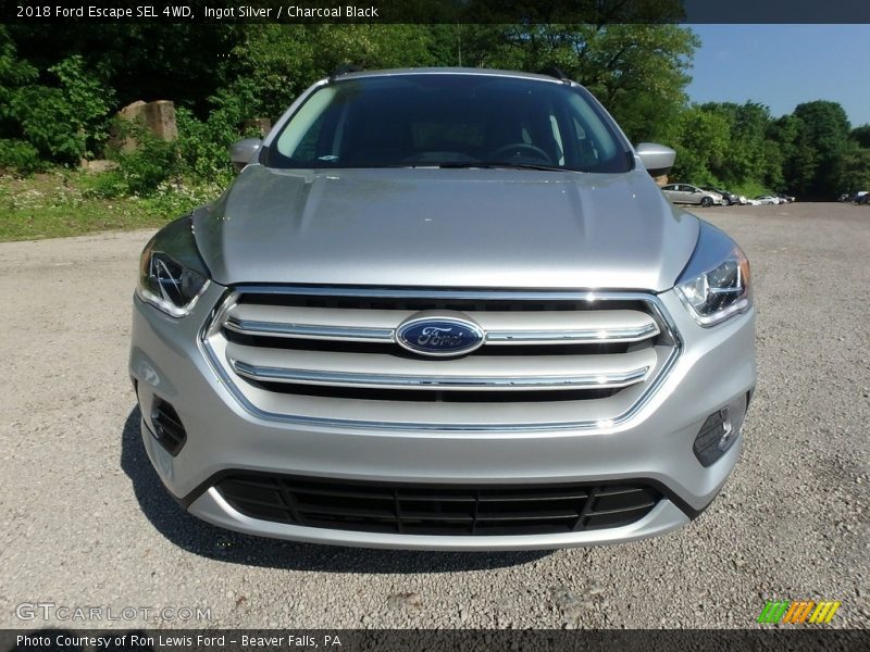 Ingot Silver / Charcoal Black 2018 Ford Escape SEL 4WD