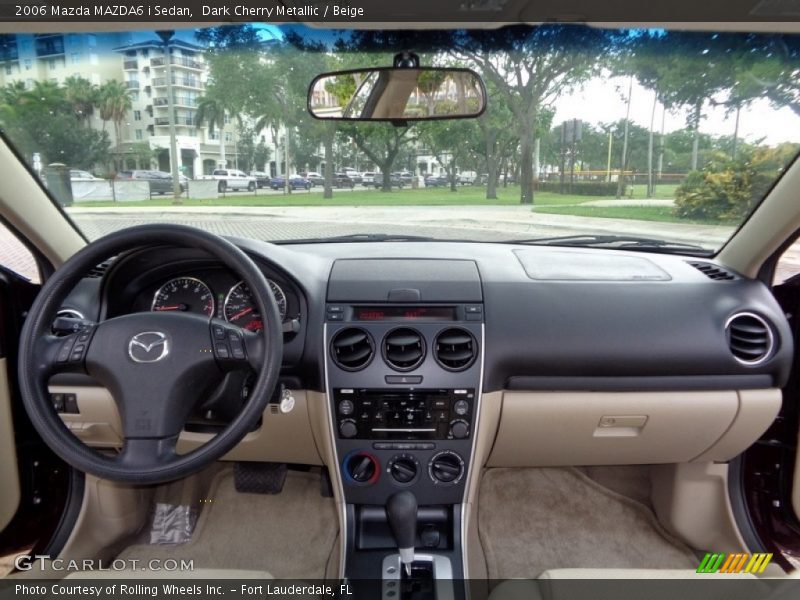 Dark Cherry Metallic / Beige 2006 Mazda MAZDA6 i Sedan