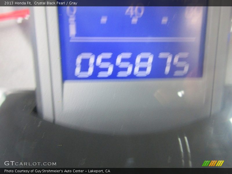 Crystal Black Pearl / Gray 2013 Honda Fit