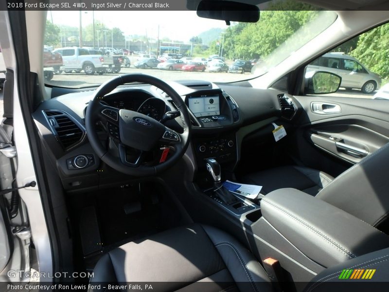 Ingot Silver / Charcoal Black 2018 Ford Escape SEL 4WD