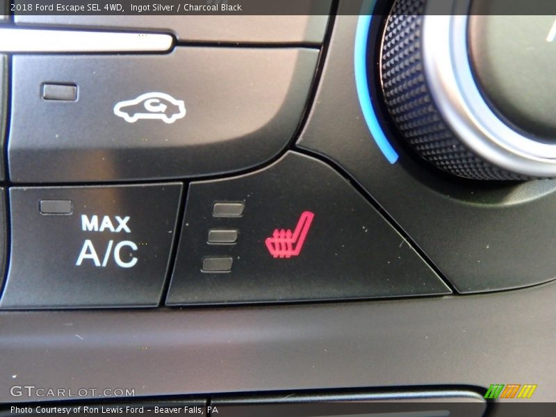 Ingot Silver / Charcoal Black 2018 Ford Escape SEL 4WD
