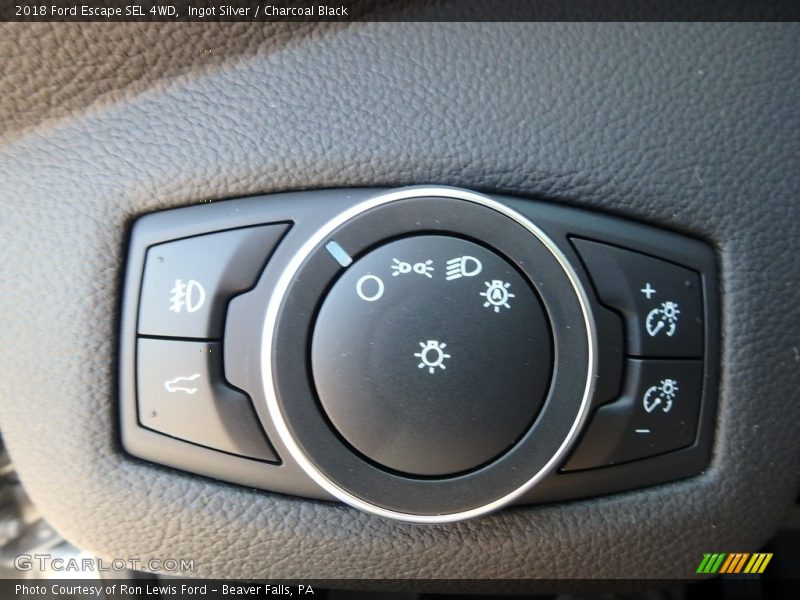 Ingot Silver / Charcoal Black 2018 Ford Escape SEL 4WD