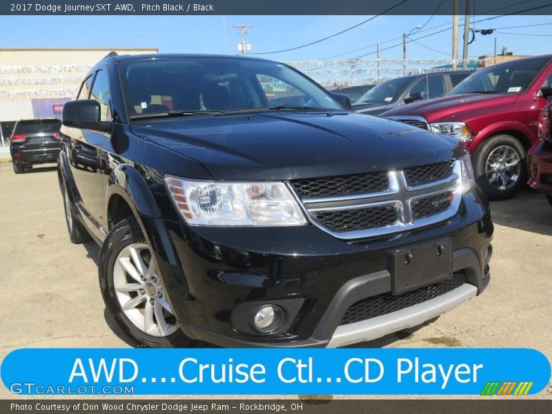 Pitch Black / Black 2017 Dodge Journey SXT AWD
