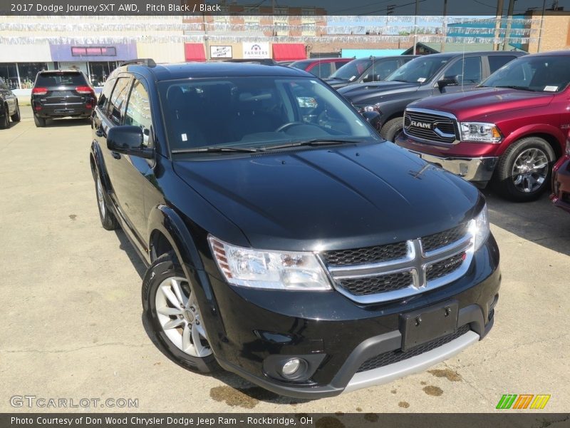 Pitch Black / Black 2017 Dodge Journey SXT AWD