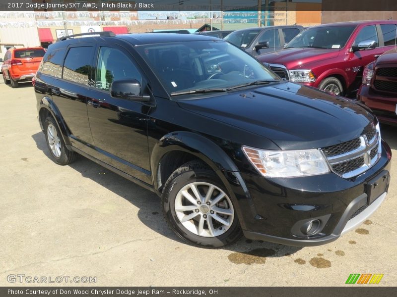 Pitch Black / Black 2017 Dodge Journey SXT AWD