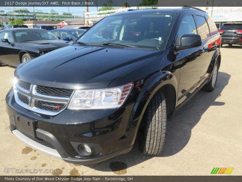 Pitch Black / Black 2017 Dodge Journey SXT AWD