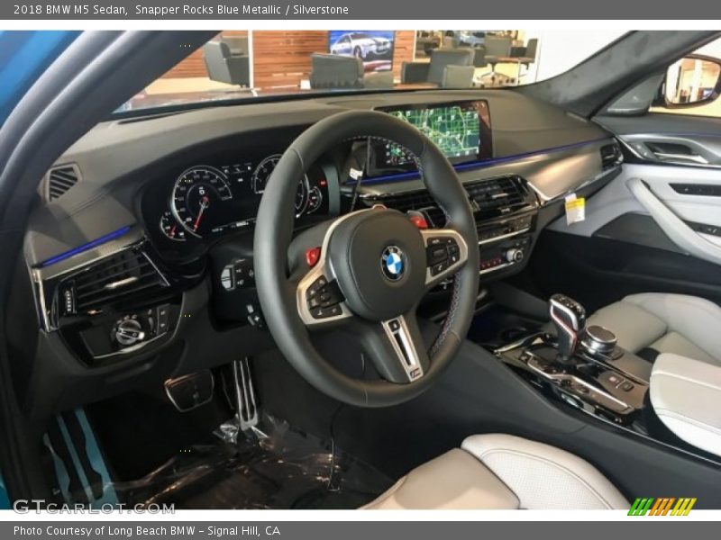 Snapper Rocks Blue Metallic / Silverstone 2018 BMW M5 Sedan