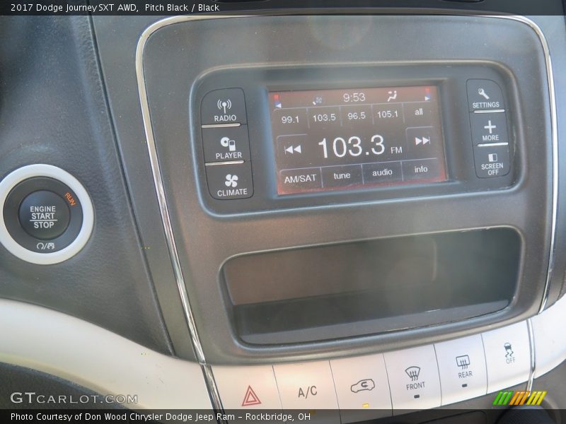 Pitch Black / Black 2017 Dodge Journey SXT AWD
